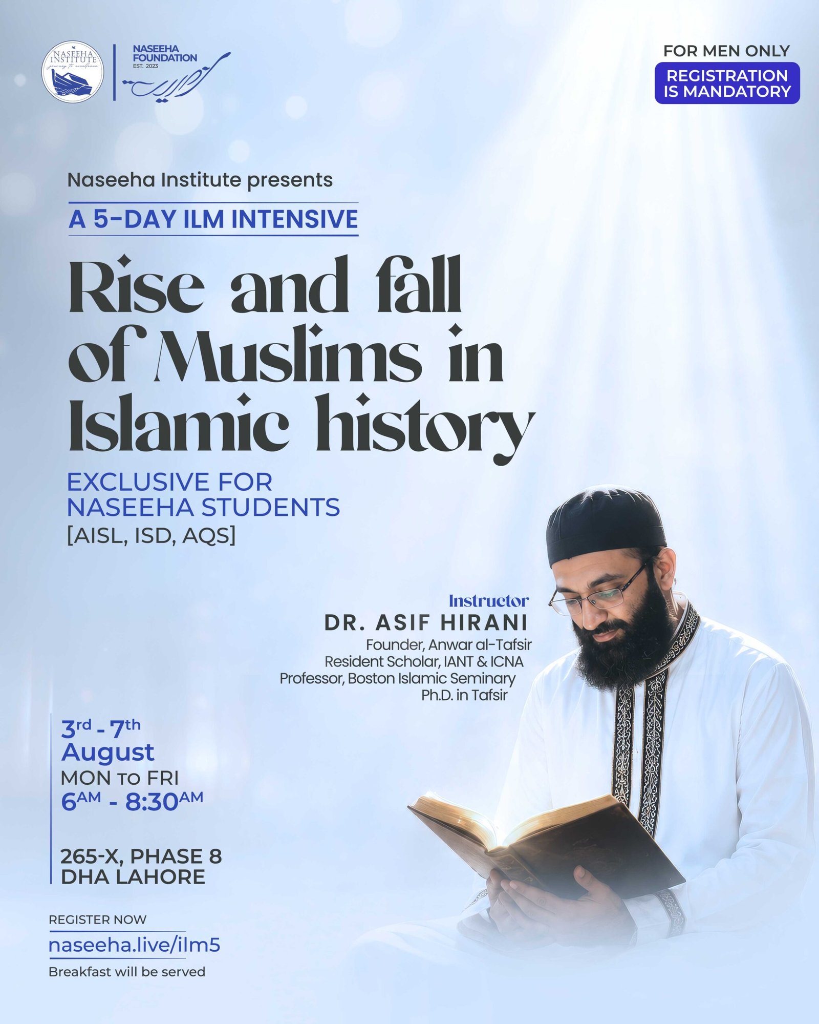 5-Day Ilm Intensive - with Dr.Asif Hirani